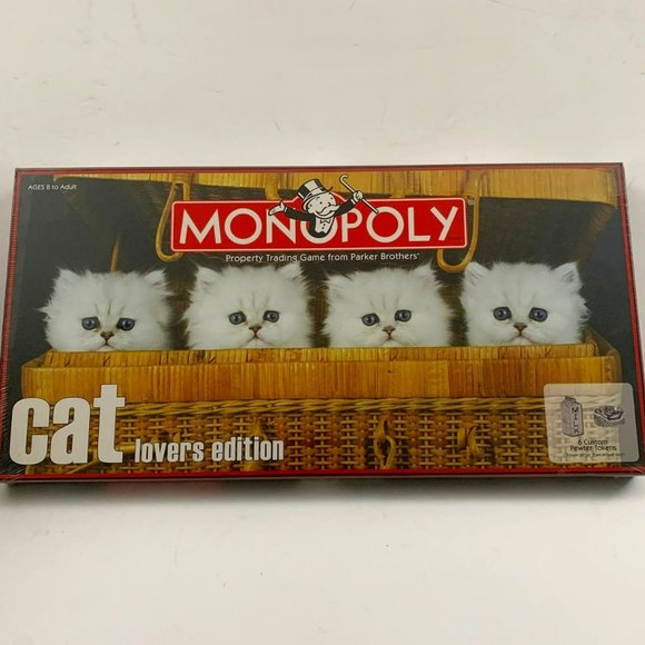 Vintage Monopoly Cat‎ Lovers Edition Board Game Rare 2007 Hasbro Sealed - Picture 1 of 7